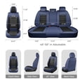 thumbnail image 7 of FLORICH Car Seat Covers Front Pair, Waterproof Faux Leather Seat Protectors, Auto Interior Cushions Fit for Most Cars Suv Trucks, Black & Blue, 7 of 7