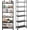 Black-10in, variant on Space Saver Rolling Cart for Small Spaces, 10in 6-Tier Slim Storage Cart with Wheels,Narrow Organizer Shelf with Locking Wheels for Kitchen Bathroom