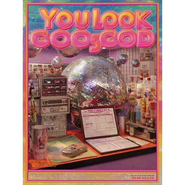 QISVANSET You Look Goosgod Canvas Wall Art 15.75x11.81 Inches