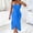 Blue, variant on Gspmoly Women Dress, Women'S New Summer Sexy Strapless Hollowed Out Collarless Irregular Skirt Solid Color Dress Cocktail Dress up to 60% Off