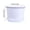 White, variant on FEOLGEHLY 1 Pcs 5.1*7.4Inch Plastic Large Terracotta Plant Pot with Drainage Hole and Saucer Large Plant Tree Pots Flower Tree Containers for Indoor Outdoor Garden Front Porch Patio Yard, Red