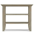 thumbnail image 3 of Acadian 14 inch Wide Solid Wood Transitional Narrow Side Table in Distressed Grey, 3 of 11