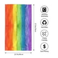 thumbnail image 2 of Hand Towels Abstract Striped Rainbow Bath Shower Towels Fingertip Kitchen Dish Guest Towel 15.7 X 27.5 In, 2 of 7