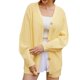 thumbnail image 1 of Gibobby Cárdigan para dama Cárdigan ligero con frente abierto para mujer suéter de punto básico casual manga larga cuello de chal suéteres(Amarillo,M), 1 of 5