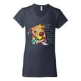 thumbnail image 3 of Colorful Pitbul | People Will Know How Large Your Soul | Dean Russo Art Animal Lover Women's Standard V-Neck Tee, Navy, X-Large, 3 of 6