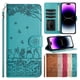 thumbnail image 2 of Wallet Cat Embossed Flip Over Leather Case For iPhone 15 Pro Max 14 Plus 13 Mini 12 Pro 11 SE 2022 2020 X XS XS Max XR 8 7 Plus, 2 of 5