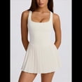 thumbnail image 4 of Vestido Deportivo Plisado Fluido de Tenis para Mujer, Minivestido de Golf de Verano Sin Mangas y Sin Espalda. Diamante S, 4 of 8