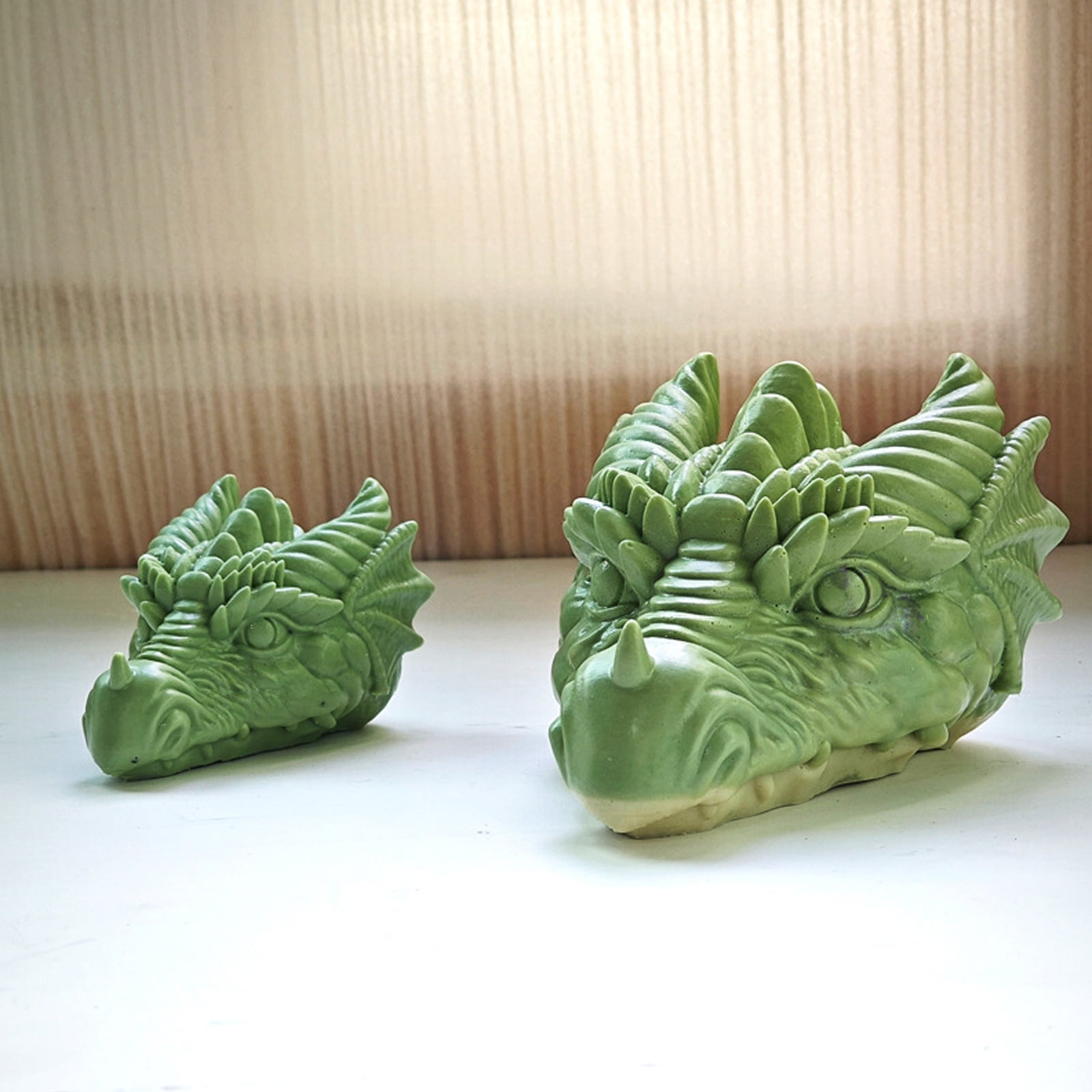 Dragon Head Shaped Silicone Molds for Soap Table Ornaments Gypsum Decorations, Epoxy Resin Silicone Molds