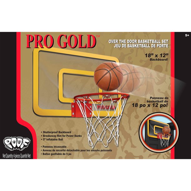 POOF Pro Gold Over The Door Basketball Hoop