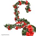 thumbnail image 2 of Guirlande de Roses Artificielles Suspendue Simple Fausse Vigne de Roses Guirlande Florale Décoration, 2 of 10