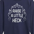 thumbnail image 3 of Instant Message - Raise A Little Heck - Toddler & Youth Long Sleeve Graphic T-Shirt, 3 of 6