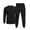 Black, variant on Men's Tracksuit 2 Piece Sweatsuit Set Long Sleeve Pullover Athletic Suit For Sports Casual Fitness Jogging