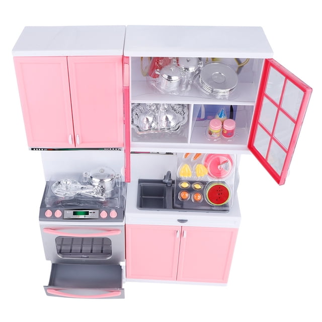 Kitchen Toy Set,Mini Kitchen Pretend Role Kitchen Play Toys Children Toy Seamless Integration