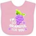thumbnail image 3 of Inktastic Im So Grapeful for You with Cute Grapes Boys or Girls Baby Bib, 3 of 4