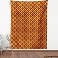 thumbnail image 4 of Ambesonne Ethnic Fabric by the Yard Upholstery, Warm Folkloric Art, 1 Yard, Orange Mustard, 4 of 5