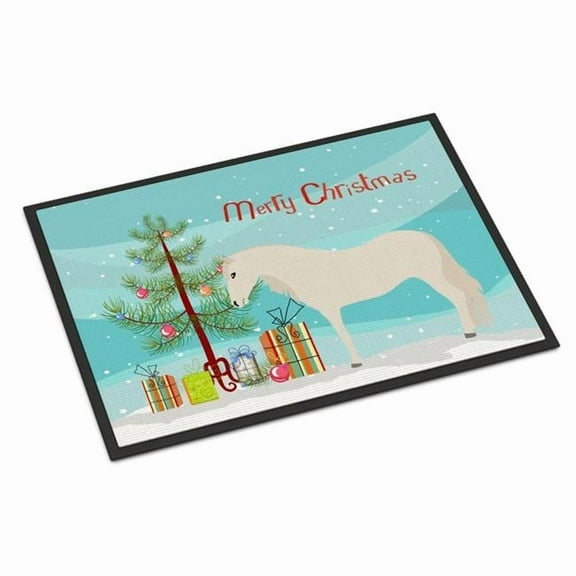 Caroline's Treasures BB9272MAT Paso Fino Horse Christmas Door Mat, Indoor Rug or Outdoor Welcome Mat 18x27 Doormat ,