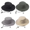 thumbnail image 5 of Prettyui Wide Brim Boonie Hat UV Protection Fishing Hat Waterproof Bucket Hat Summer Outdoor Hiking Safari Sun Hat For Men/Women, 5 of 5