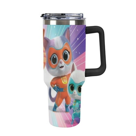 

SuperKitties Disney Custom H2.0 FlowState 40oz with handle Stainless Steel Vacuum Insulated Tumbler 40oz