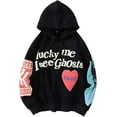 thumbnail image 1 of Sweat à Capuche Unisexe Lucky Me I See Ghosts Rappeur Manches Longues Hip Pop pour Femmes, 1 of 4