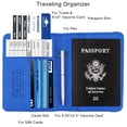 thumbnail image 3 of Porta Pasaporte WALNEW RFID en Cuero PU con Bolígrafo para Viajes, 3 of 9