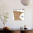 thumbnail image 4 of Minnesota County Map, Unframed Art Print Wall Art by malachy120 Sold by Art.Com, 4 of 4