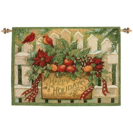Manual Woodworkers & Weavers Happy Holiday Tapestry