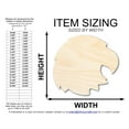 thumbnail image 2 of Unfinished Wood Eagle Mascot Shape | DIY Craft Cutout | up to 46" DIY 36" / 1/4", 2 of 3