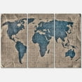 thumbnail image 4 of Designart Ancient Map of The World I Canvas Wall Art, 4 of 4