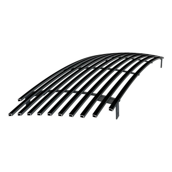 APS Compatible with Cadillac Escalade 1999-2001 Main Upper Stainless Steel SS Black Billet Front Grill Grille Insert A85367H