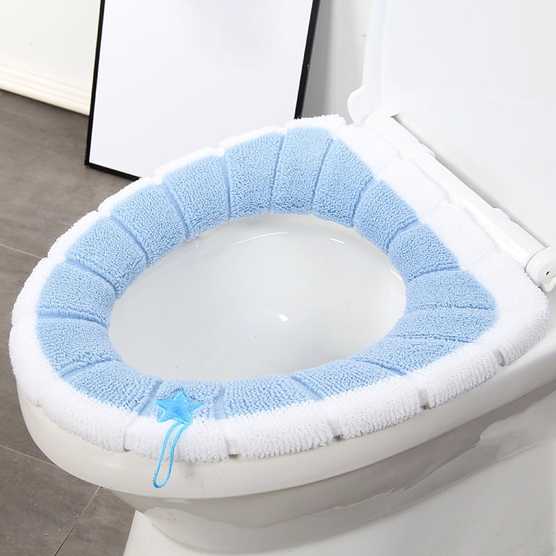CSCHome Toilet Seat Pad Bathroom Soft and Thick Toilet Seat Warmer Easy