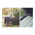 thumbnail image 4 of Keter 220941 Sumatra 135 Gallons Boîte de Rangement pour Coussin de Piscine Extérieure, Marron, 4 of 5