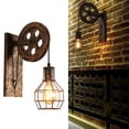 thumbnail image 4 of Aplique de pared Industrial lámpara de pared luz de pared accesorios de iluminación interior baño cocina sa de estar - De bronce Sunnimix luces de pared, 4 of 8