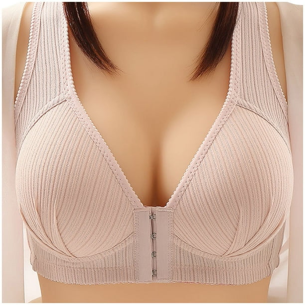 WILLBEST Brasier Sin Varillas Mujer Sujetador De Acero Fino Para Mujer, Con Botones Delanteros, Transpirable, Cómodo, 2899