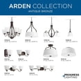thumbnail image 3 of P2130-20-Progress Lighting-Arden - 4 Light in Farmhouse style - 34 Inches wide by 7.5 Inches high-Antique Bronze Finish, 3 of 6