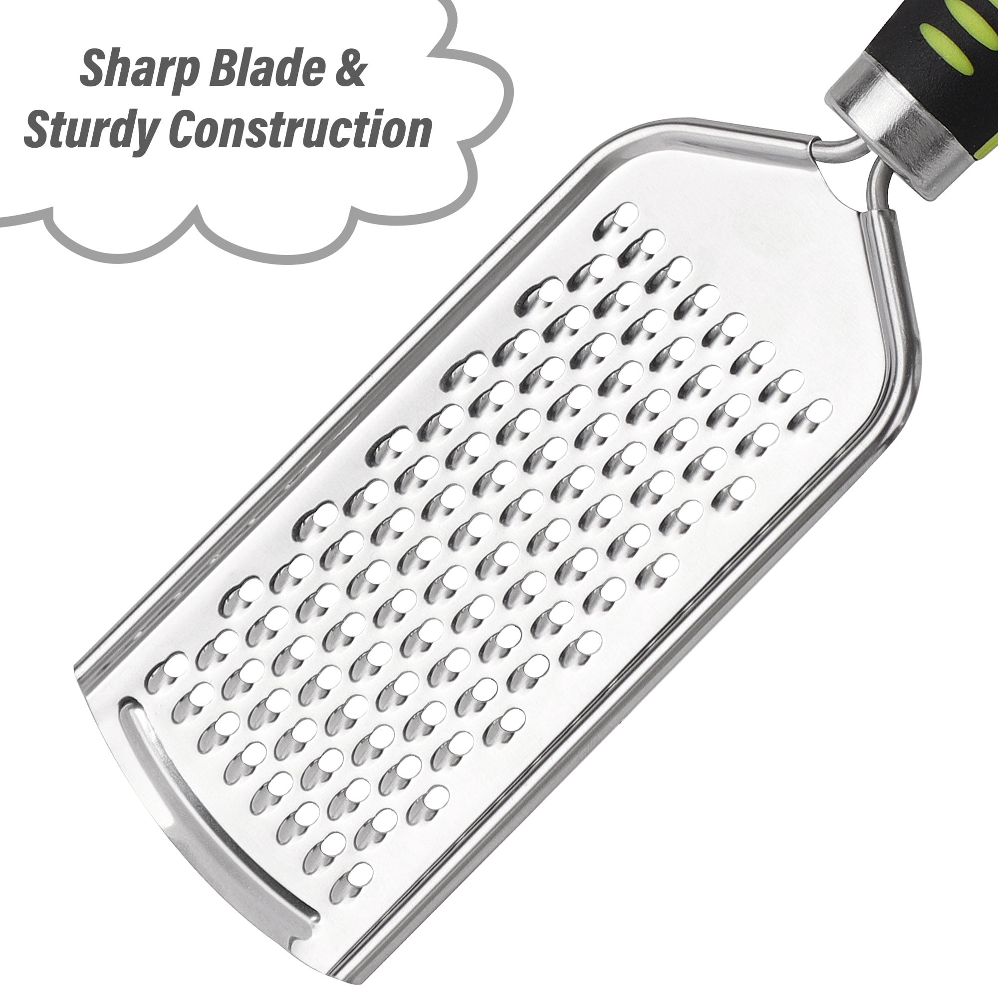 Unique Bargains Kitchen Cheese Grater Stainless Steel Lemon Zester 9.6" x 2.4" 1 Pc