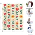thumbnail image 4 of Pioneer Flower Floral Print Pattern Blanket,Comfortable Soft Lamb Wool Throw Blanket,All Season,Warm Lightweight Blankets for Sofa Bed Couch Living Room Chair,30"x40", 4 of 4