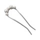 thumbnail image 1 of Horquilla francesa elegante con perlas de imitación, antideslizante, para moño largo y grueso, horquilla de metal en forma de U, accesorios para el cabello para mujeres y niñas., 1 of 7