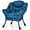 Navy, variant on Costway Modern Polyester Fabric Lazy Chair Single Sofa Chair w/ Side Pocket Grey