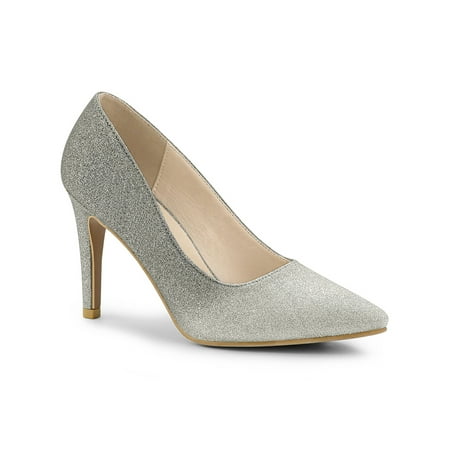 

Allegra K Women s Stiletto Heels Dress Glitter Prom Pumps