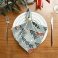 thumbnail image 2 of GZHJMY Foxe Snow Cloth Napkins Washable Reusable Polyester Dinner Napkins 20 x 20 Inch for Home Weddings Parties Holiday Table Napkins Set of 1, 2 of 7