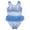 Blue, variant on Toddler Girls One-Piece Swimsuit Bikini Set Swimwear Blue,3-4T Teen One Piece Swimsuit