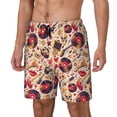 thumbnail image 1 of Fotbe gold Skull Guitar record Traje de Baño para Hombre – Shorts de Natación de Secado Rápido con Forro y Bolsillos-Medium, 1 of 6