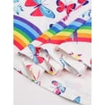 thumbnail image 5 of Quedoris Gilrs Print Twirly Dress Rainbow Unicorn Sleeveless M(4-5T), 5 of 6