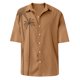 thumbnail image 4 of Designer Spring Summer Men's Casual Cotton Solid Color Short Sleeve Shirts Loose Shirts L, 4 of 4