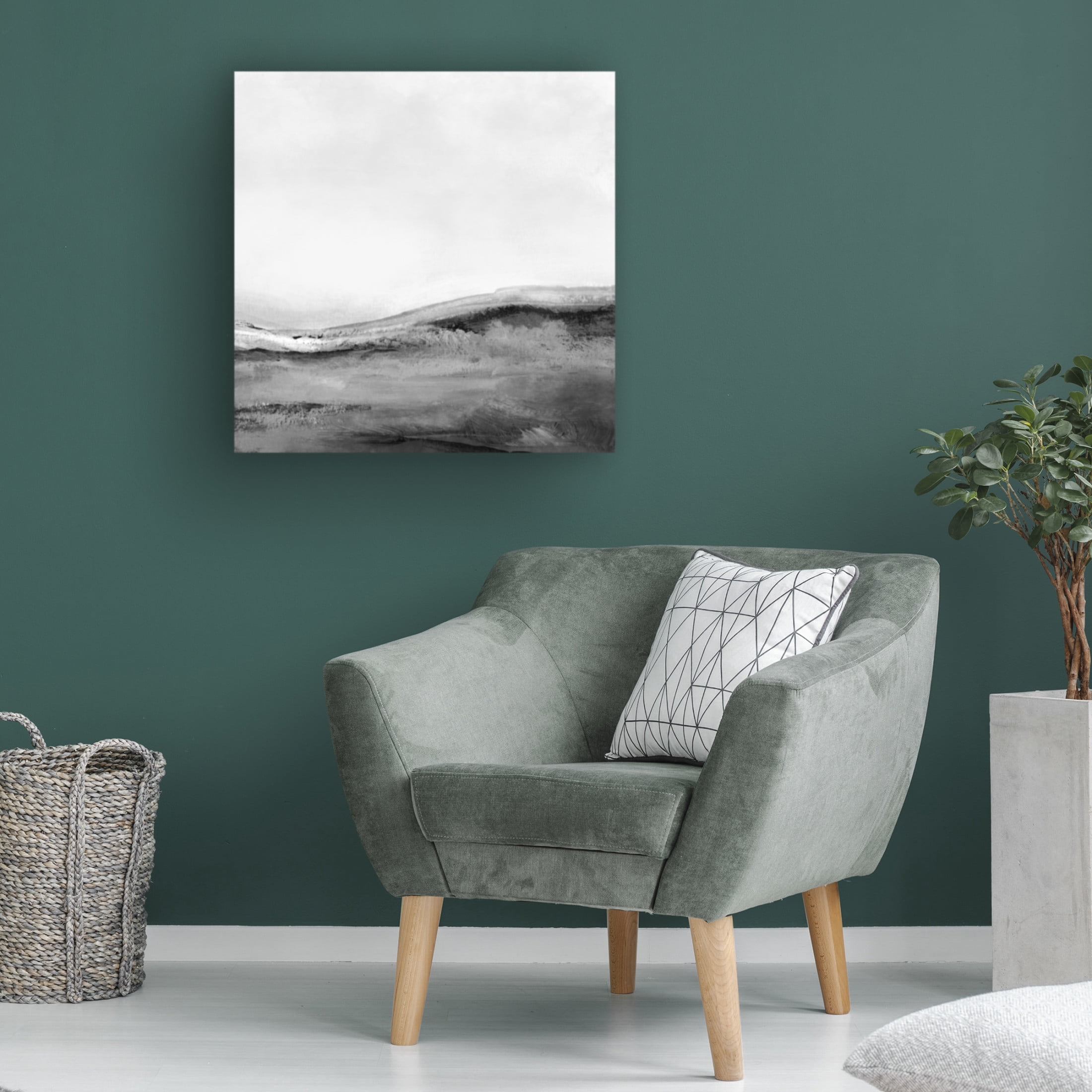 Trademark Fine Art Dan Hobday Mono Landscape No2 Canvas Wall Art