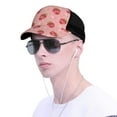 thumbnail image 4 of Picia Strawberries Pattern Trucker Hat,Baseball Cap,Sun Protection Cap,Stylish Headwear,Leisure Cap,Outdoor Sports Cap, 4 of 7