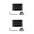 thumbnail image 3 of bedienty Single Bridge Zinc Iron Copper Instrument Accessories Screws Tremolo 4-String Professional Pull Strings Board Neck Joint Plate 2Set, 3 of 6