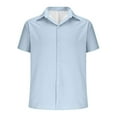 thumbnail image 5 of zfhfof Men's Button Down Shirts Short Sleeve Casual Shirt for Men Untucked Summer Business Casual Dress Shirts, 5 of 6