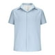 thumbnail image 5 of Eres Más Que una Camisa de Puntuación de Prueba Hombres Moda Casual Manga Corta Cuello de Vuelta Camisa Transpirable Blusa, 5 of 6