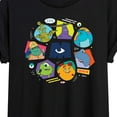 thumbnail image 3 of Monsters Inc. - Monster Character Circle - Women's Oversized T-Shirt, 3 of 5